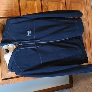 Men's S Abercrombie & Fitch fleece lined sweatshirt navy blue